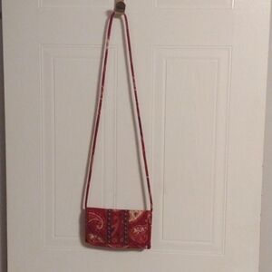 Retired ted paisley MesaVera Bradley over the shoulder 3 fold wallet purse new